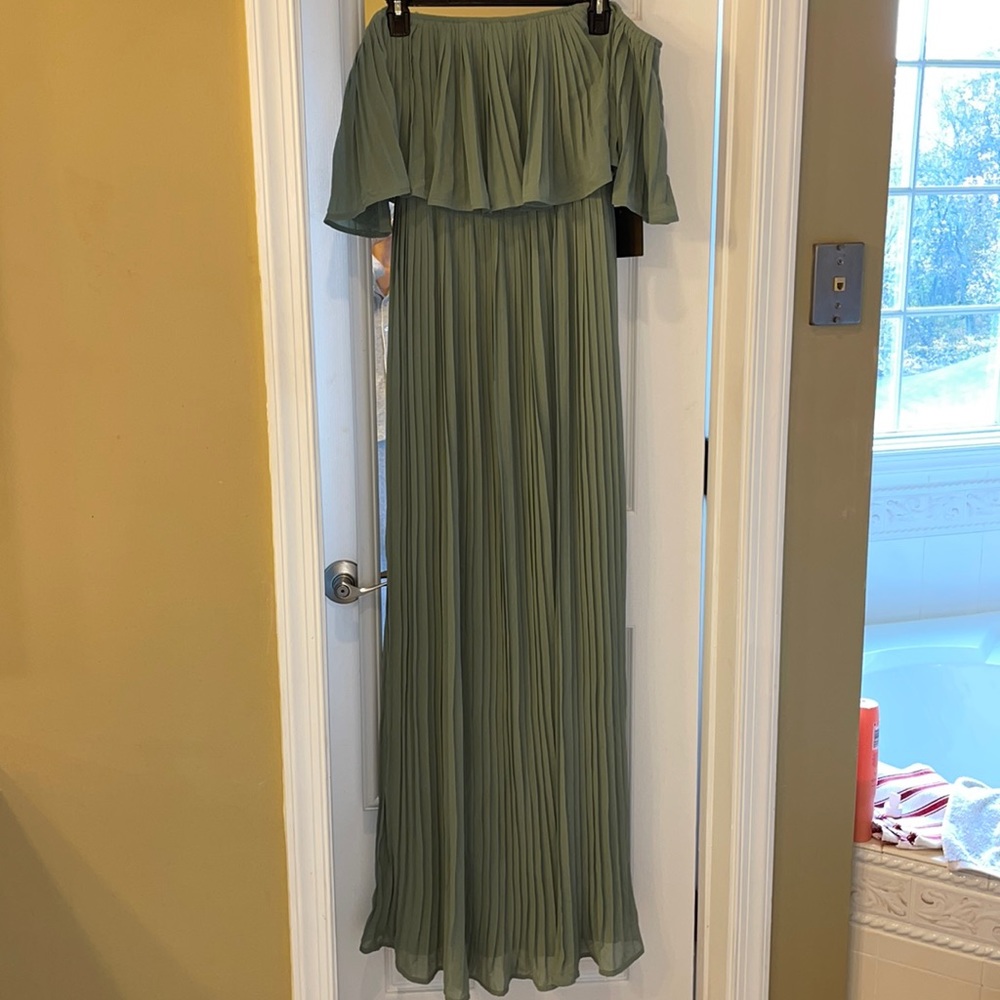 NWT Pink Blush Maternity Maxi Dress